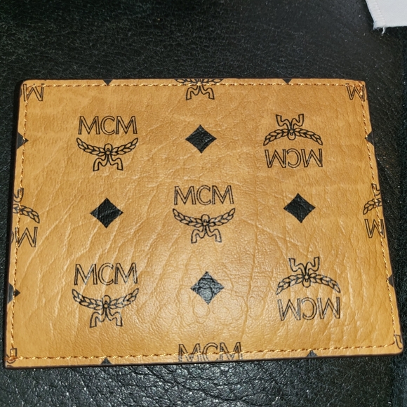 MCM Visetos Card Case Cognac - Picture 7 of 8